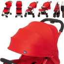 Chicco OHlalà 3 Ultra-Leichtgewicht Kinderwagen von Geburt bis 15 kg, Liege- und Faltbuggy mit großem Einkaufskorb, Kompakt, Regenschutz und Ausziehbares Verdeck