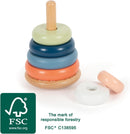 Small Foot Stapelturm „Arctic“ aus Holz, aus FSC® 100%-zertifiziertem Holz, Steckspiel für Kinder ab 12 Monaten, 12444