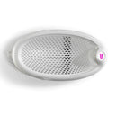 OKBABY Jelly Baby-Badehilfe - Rutschfeste Unterseite, anatomischer Sitz aus weichem, perforiertem Gummi - faltbar zur einfachen Aufbewahrung, für Badewannen - für Neugeborene 0-8 Monaten (8kg) - Weiss