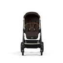 CYBEX Gold Kinderwagen Balios S Lux, Ergonomische Liegeposition, Einhand-Gurtsystem, Ab Geburt bis 22 kg (ca. 4 Jahre), Moon Black