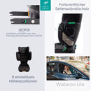 Urban Kanga Wallaroo Lite Reisekindersitz Auto Sitzerhöhung Auto Kinder ISOFIX Faltbarer Kindersitz 100-150cm 15-36 Kg i-Size (Jetsetter Schwarz)