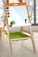 small foot Kreide- und Magnettafel, aus Holz, mit Kreide, Schwamm und Filzstift, für Schulanfänger, ab 4 Jahren, 10436