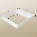 WOLTU Wickelaufsatz für Wickelkommode, Wickeltischaufsatz 70 x 10 x 80 cm, passend für Tiefe 47,5–50 cm, mit Metallschnallen und Anti-Kipp-Gurt zur Wandbefestigung, Weiß