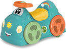 Chicco Rutscher All Around Eco+ Grün, Geeignet für 1-3 Jahre (bis 20 kg), Made in Italy, 75% Recycelter Kunststoff, Schwenkbare Räder, Mechanische Hupe, Aufbewahrungsfach, Inklusive Aufkleber, Türkis