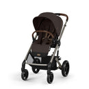 CYBEX Gold Kinderwagen Balios S Lux, Ergonomische Liegeposition, Einhand-Gurtsystem, Ab Geburt bis 22 kg (ca. 4 Jahre), Moon Black