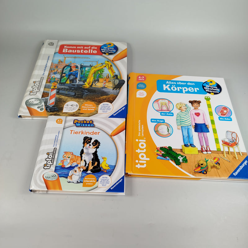 Ravensburger Tiptoi Bücher-Set - Pocket Wissen Tierkinder und viele