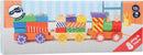 Small Foot Zug aus Holz, 13 Bunte Holzbausteine und eine Lokomotive mit Zwei Waggons, für Kinder ab 12 Monaten, 3498, Mehrfarbig