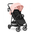 hauck Rapid 4R Plus, Rosa - Kinderbuggy mit Liegefunktion ab Geburt bis 22 kg - UV Schutz 50+ - Klein Zusammenklappbar - Höhenverstellbarer Schieber mit Getränkehalter - Pannensichere Gummi Räder