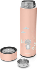 Nuvita 4455 | Digitaler Thermobehälter für Lebensmittel | Thermoskanne für heiße und kalte Lebensmittel | Thermobehälter | Babynahrungsbehälter | Thermoskanne für Kinder | English Rose
