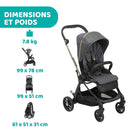 Chicco - One4Ever leichter und kompakter Kinderwagen, maximale Belastbarkeit 22kg