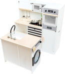 small foot Kinderküche modular XL aus Holz, multifunktionelle Spielküche mit verschiedenen Aufbaumöglichkeiten, 11464, ca. 84 x 82 x 83 cm (L-Form)