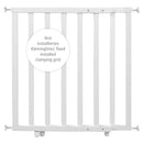 roba geschlossenes Türschutzgitter zum Klemmen, Schutzgitter natur, Klemmgitter mit variabler Breite 62-106 cm, Tür- und Treppengitter für Kinder und Haustiere