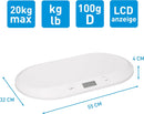 Grundig Babywaage Digital - Waage Max. 20 Kg - Personenwaage mit LED Anzeige - Baby Waage mit Tarafunktion und Display