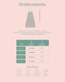 molis&co - Baby Schlafsack ärmellos - Ideal für Frühling und Herbst - Babyschlafsack 1 tog ohne Ärmel - Leicht gepolstert - 100% Baumwolle (Oeko-TEX 100), Premium Qualität - Blue Lily (60 cm)