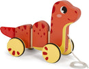 small foot Nachziehtier „Dino“, Nachziehspielzeug aus FSC 100%-zertifiziertem Holz, für Kinder ab 12 Monaten, 12613