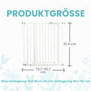 Regalo Easy Step Baby Safety Gate, Pressure-Mounted, Including Extension Kit (104 cm)