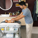 Chicco Cuddle & Bubble Babywanne mit Gestell, XXL Baby Badewanne mit Ständer, Badesitz e Ablaufsystem