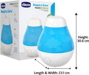 Chicco Humi Ambient, room humidifier, steam, combined warm/cold technology, touch button for steam regulation, with container for essences, operating time 7 hours