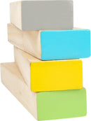 small foot Wackelturm XXL "Active" aus Holz, Outdoor-Familienspiel, ab 3 Jahren, 12027