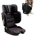 Urban Kanga Wallaroo Lite Reisekindersitz Auto Sitzerhöhung Auto Kinder ISOFIX Faltbarer Kindersitz 100-150cm 15-36 Kg i-Size (Jetsetter Schwarz)