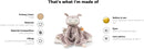 Steiff Ollie Eule Schmusetuch rosebraun-Creme 26 cm, Kuscheltier für Babys, Soft Cuddly Friends, weich & waschbar