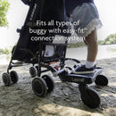 Lascal® BuggyBoard® Mini 3D, Kinderbuggy Trittbrett mit strukturierter Stehfläche, Kinderwagen Zubehör für Kinder von 2-6 Jahren (22 kg), kompatibel mit fast jedem Buggy und Kinderwagen, blau