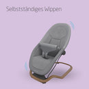 Maxi-Cosi Dove, Babywippe, 0–3 Jahre, 0–15 kg, Leichtgewicht Babywippe, Zusammenklappbar, Tragbar, Natürliches Wippen, 3 Liegepositionen, Eco Care 100% Recycelte Stoffe, Elegance Graphite