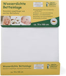 GRÜNSPECHT Wasserdichte Betteinlage 70x100cm, Matratzenschutz, 100 % Baumwolle mit PU-Kern, kochfest & trocknergeeignet, wasserdicht & urinundurchlässig (164-00)