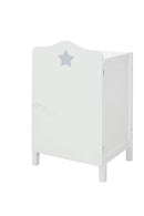 roba Puppenkleiderschrank 'Stella', zum Verstauen von Puppenkleidung und Zubehör, weiß lackiert