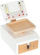 small foot Waage Fresh aus Holz, multifunktionales Zubehör für Kaufladen, Rollenspielzeug, ab 3 Jahren, 12418