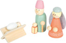 Small Foot Spielset Holzkrippe Weihnachtsgeschichte, Weihnachtsdeko und Spielset, mit detailreichen Krippen-Figuren, für Kinder ab 3 Jahren, 12689, Holzfarben