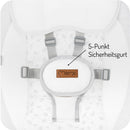 MoMi KENANI Babywippe für Kinder bis 9 kg, klappbar, mit Fernbedienung & Bluetooth zum Verbinden mit Smartphone, Batterie- oder Stromanschluss, mit 5-Punkt-Sicherheitsgurt, Sonnenschutz