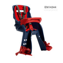 OKBABY Orion - Kindersitz vorne, Sicherheit auf dem Fahrrad ab 7/8 Monaten (15 kg), Kompatibel mit Elektrofahrrädern mit Tretunterstützung, Blau und Rot, 54x45x33 cm (HxBxT)