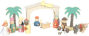 Small Foot Spielset Holzkrippe Weihnachtsgeschichte, Weihnachtsdeko und Spielset, mit detailreichen Krippen-Figuren, für Kinder ab 3 Jahren, 12689, Holzfarben