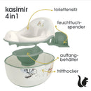 keeeper Winnie Babytopf deluxe 4in1, Töpfchen + Toilettensitz + Hocker + Feuchttuchspender, Ab ca. 18 Monate bis ca. 4 Jahre, Kasimir, Weiß