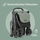 Easywalker Jackey² Buggy & Kinderwagen 0-22 kg, Leichtgewicht, Automatisch Faltbar, Babyschalen Kompatibel, inkl. Regenschutz – Agave Grün