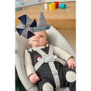 Chicco Crescendo Hochstuhlwippe für Babys, zwei Liegepositionen, Polsterung aus Bio-Baumwolle, abnehmbar und waschmaschinenfest, mit Hängespielzeugstange, bis zu 9 kg, grau