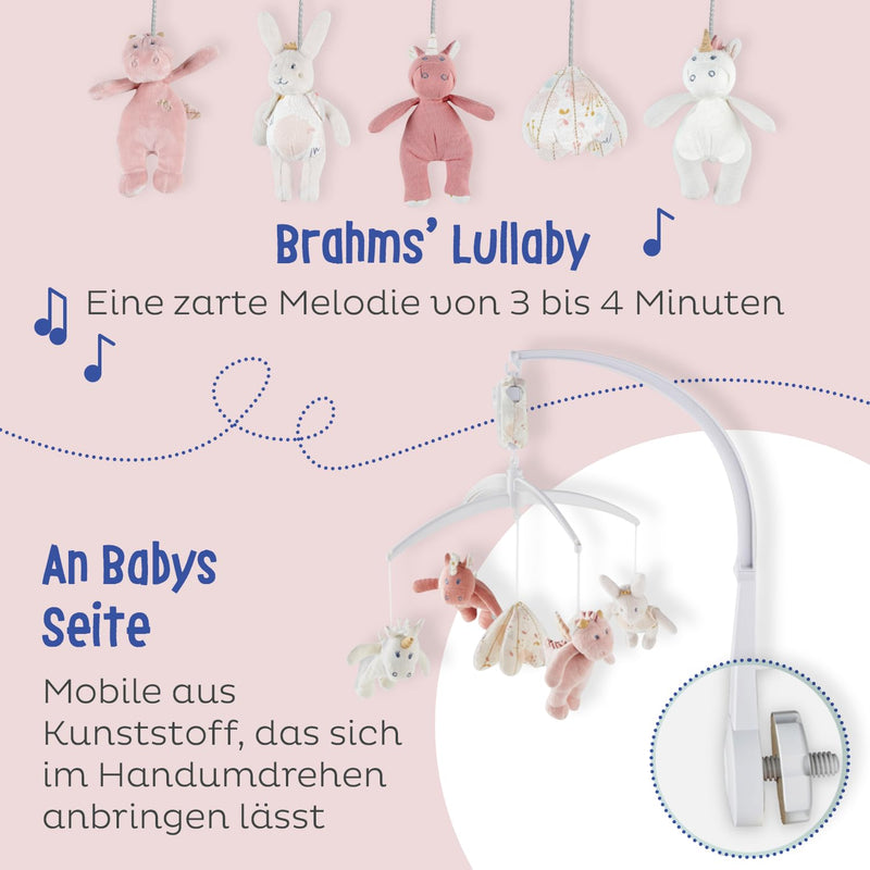 NOUKIE'S Lina & Joy Mobile mit Musik - Rosa