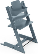 Stokke Tripp Trapp Hochstuhl, Fjord Blue - Inklusive Stuhl + Baby Set2 für Kinder von 6-36 Monaten - Verstellbar, ergonomisch & leicht zu reinigen