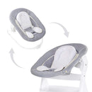 hauck 2in1 Babywippe & Neugeborenenaufsatz für Alpha+ & Beta+ Holzhochstuhl Alpha Bouncer 2in1, für Babys ab Geburt bis 9 kg, mit 3-Punkt-Hüftgurt, Sitzverkleinerer und Wippgestell