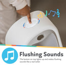 Nuby - My Real Urinal – Töpfchen/Trainingstoilette für Jungen – Urinale mit lebensechter Spülungstaste und Geräusch - für Kleinkinder und Kinder - Weiß - 18+ Monate