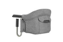 Inglesina Fast, Klappbarer Tischsitz, Hellgrau (Stone Grey), Leicht zu Transportieren, Waschbar, Sichere Befestigung, Bis 15 kg, 35 x 27 x 42 cm