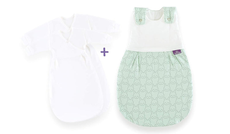 Träumeland S0102352 Schlafsack SET LIEBMICH Kuschelhase 3 teilig 50/56, mehrfarbig