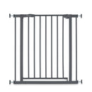 hauck Open N Stop 2, Dunkelgrau – Schutzgitter Treppe und Tür 75–80 cm – Kindersicheres Absperrgitter ohne Bohren – Manuelle 1 Hand Öffnung – nur für Innen