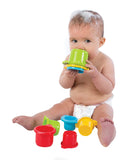 Playgro Badespielzeug-Set, 16-teilig, Ab 6 Monaten, BPA-frei, Badespielzeug Geschenkset, 40115
