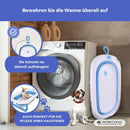 Mobiclinic® kids, Badewanne baby, Faltbare bubba, Rutschfeste innenausstattung, Leicht zu transportieren, Hängebügel, Europäische marke, Inklusive abflussrohr, Füße, Sicher, Farbe blau