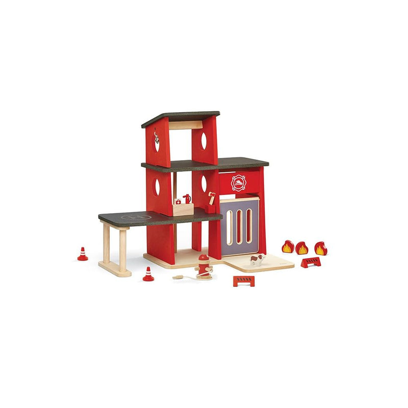 PlanToys Fire Station wooden toy