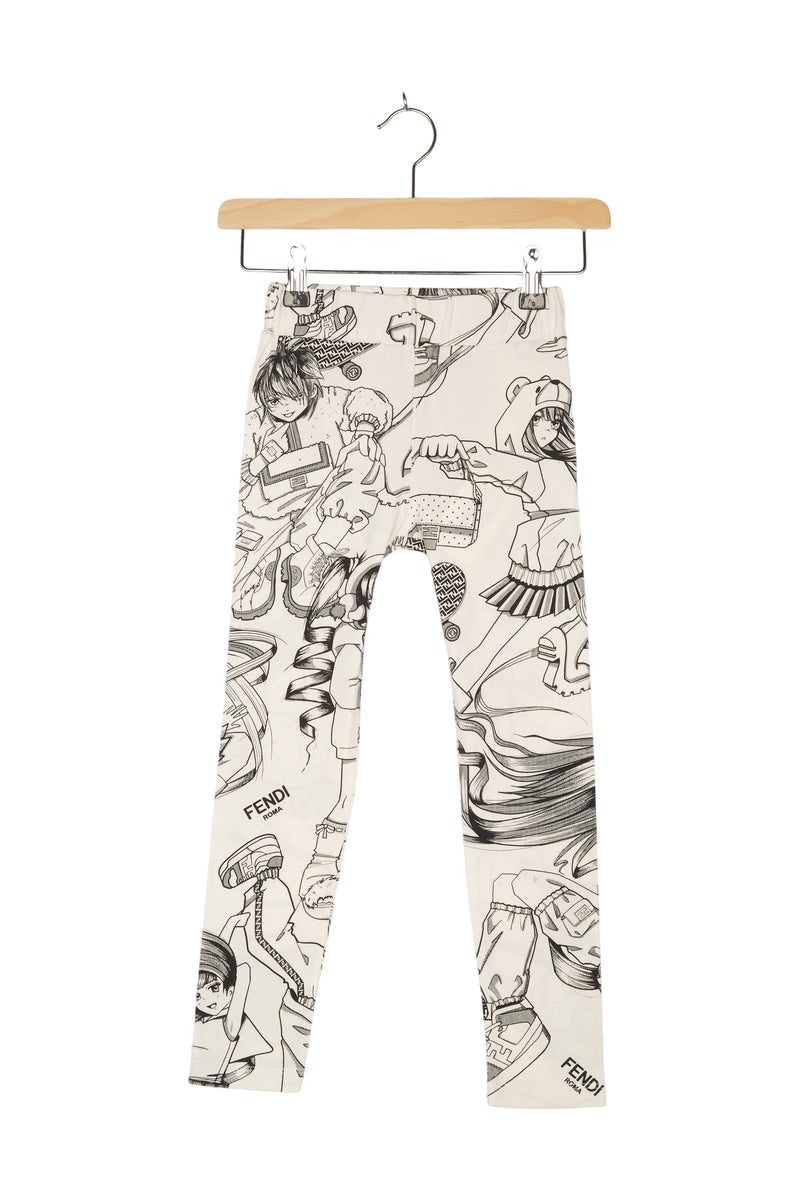 Fendi Leggings Comic Cartoon