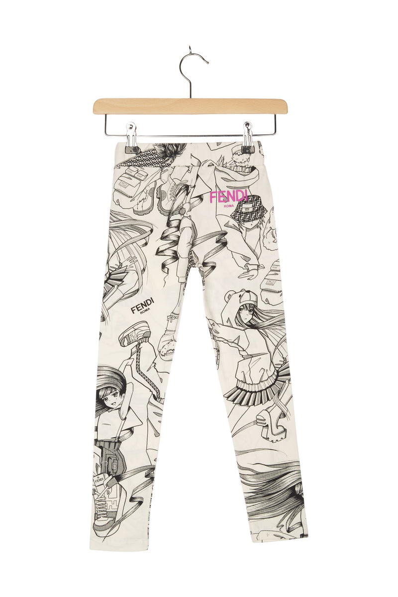 Fendi Leggings Comic Cartoon