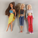 Mattel Bundle Barbie Set von 3 Modepuppen mit Zubehör